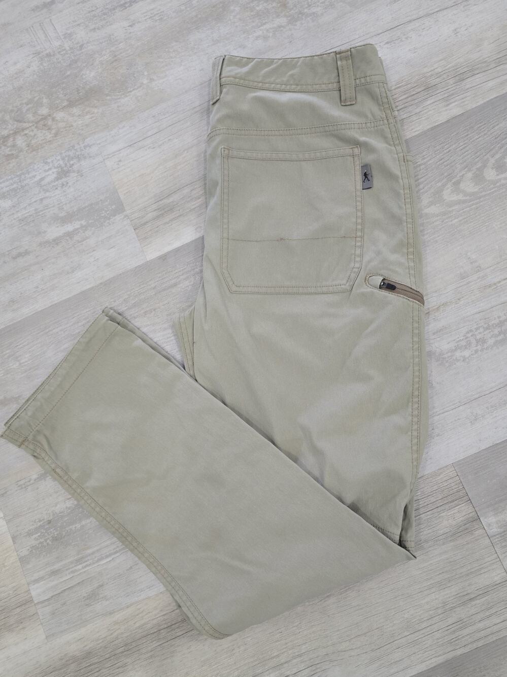 Royal Robbins Active Traveler Stretch Pants Men's 32x30 Khaki Tan Hiking Outdoor